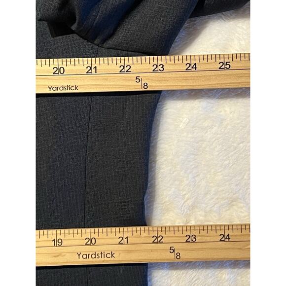 Hart Schaffner Marx 44L 37x32 Solid Navy Blue Nailhead Quality 2 Piece Suit - Picture 11 of 16